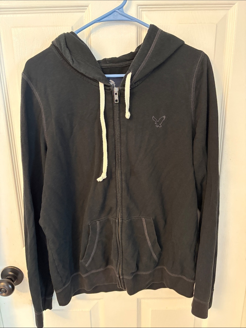 Women’s Black Zip-Up Hoodie with Subtle Logo